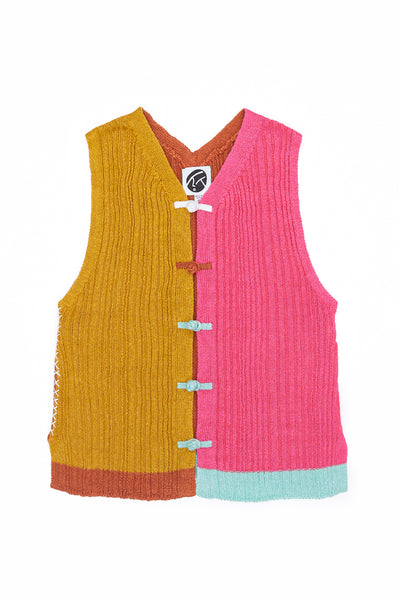 YANYAN/ヤンヤン　Linen Mabo VEST サイズM YANYAN/ヤンヤン Linen Mabo VEST サイズM - メルカリ