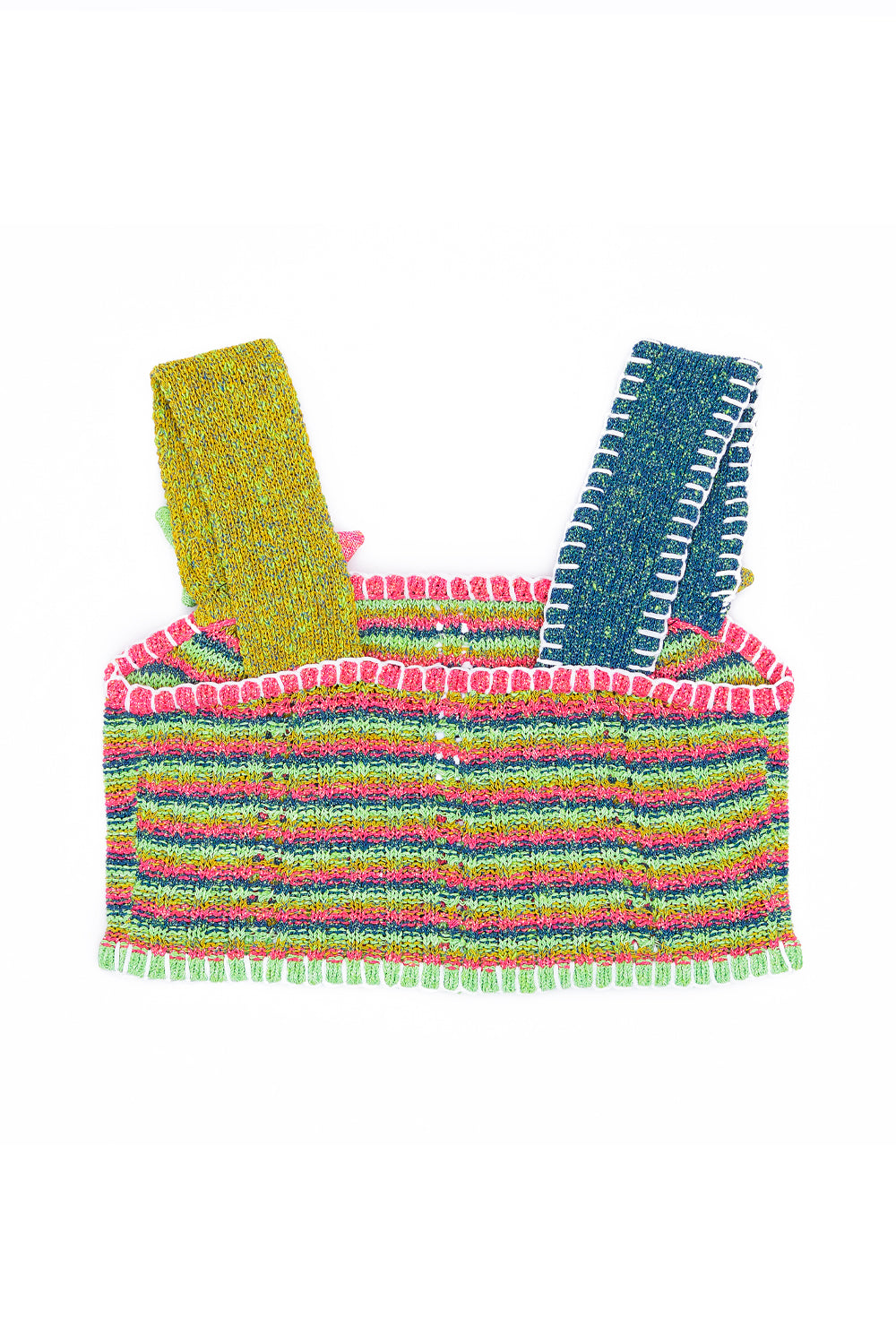 Romy Microstripe Crop Top