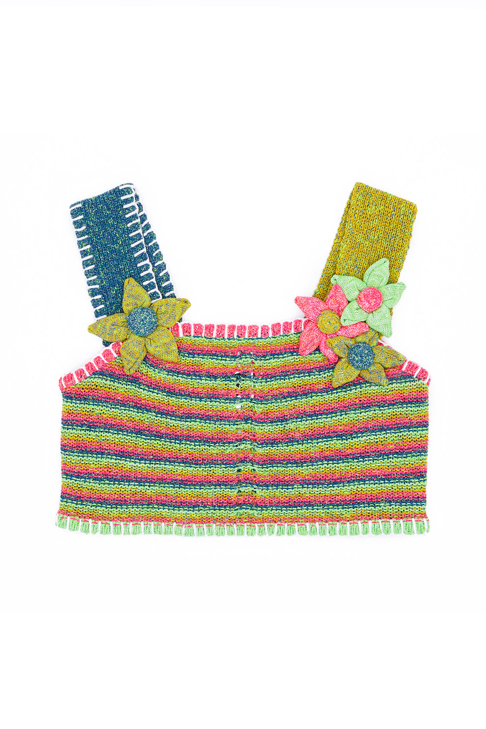 Romy Microstripe Crop Top