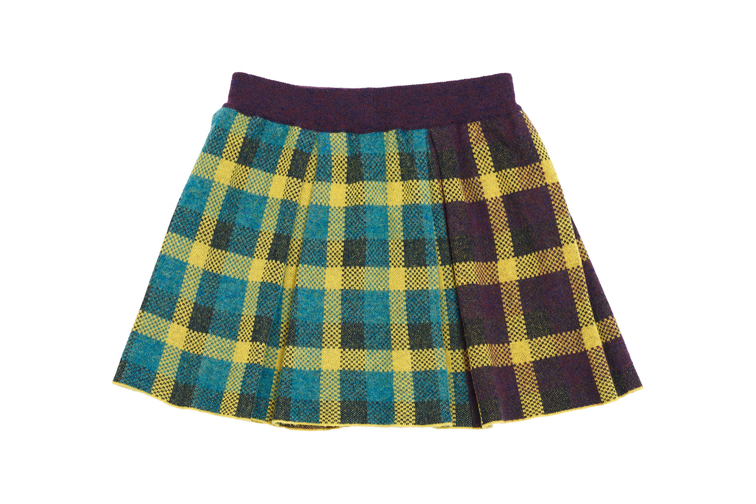 Bao Plaid Mini Skirt