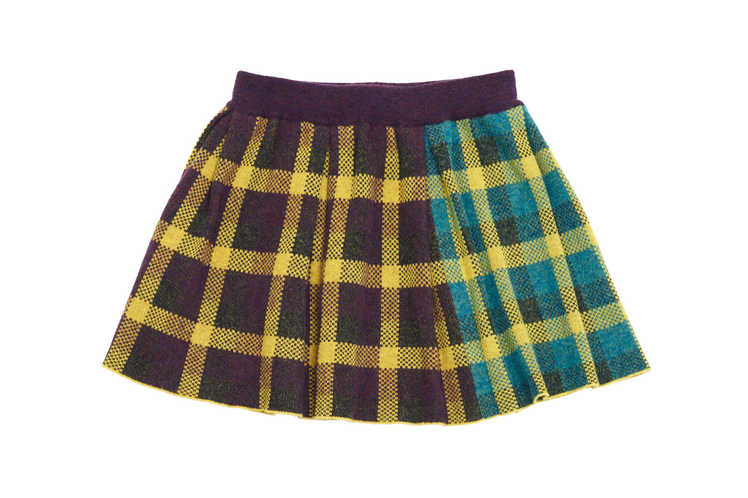 Bao Plaid Mini Skirt