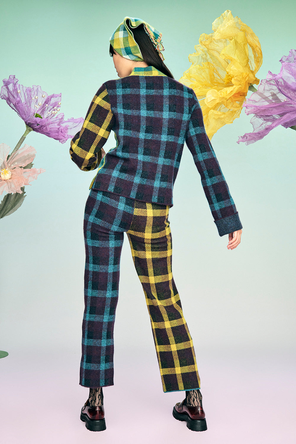 Bao Plaid LS Pullover