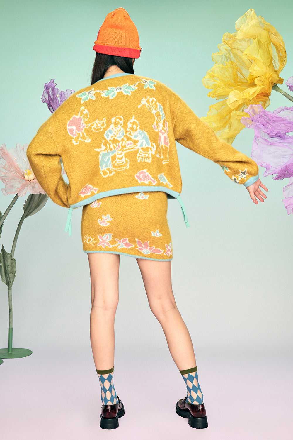 Laza Fuzzy Mini Skirt