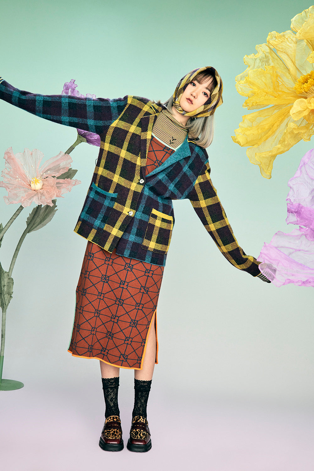 Bao Plaid Blazer