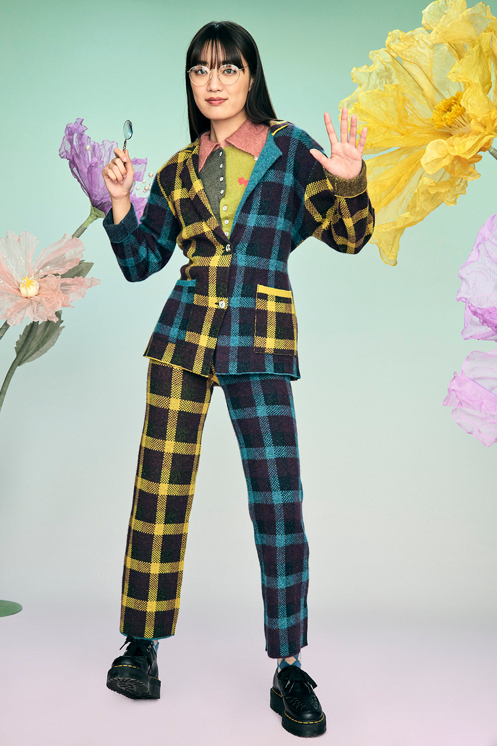 Bao Plaid Blazer