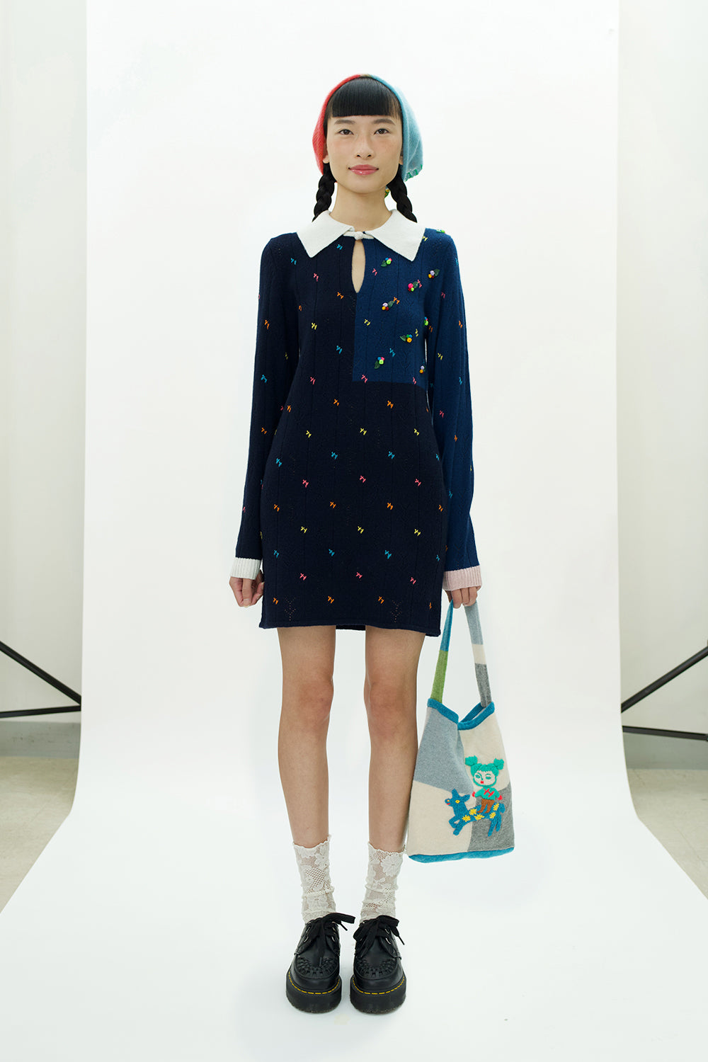 Checked Tote