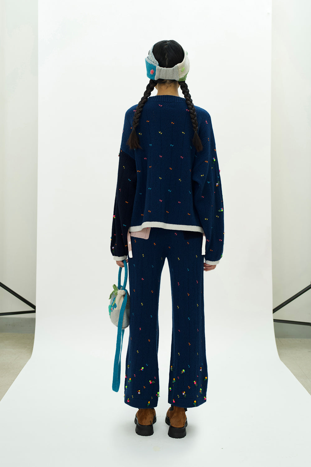 Checked Twist Headband