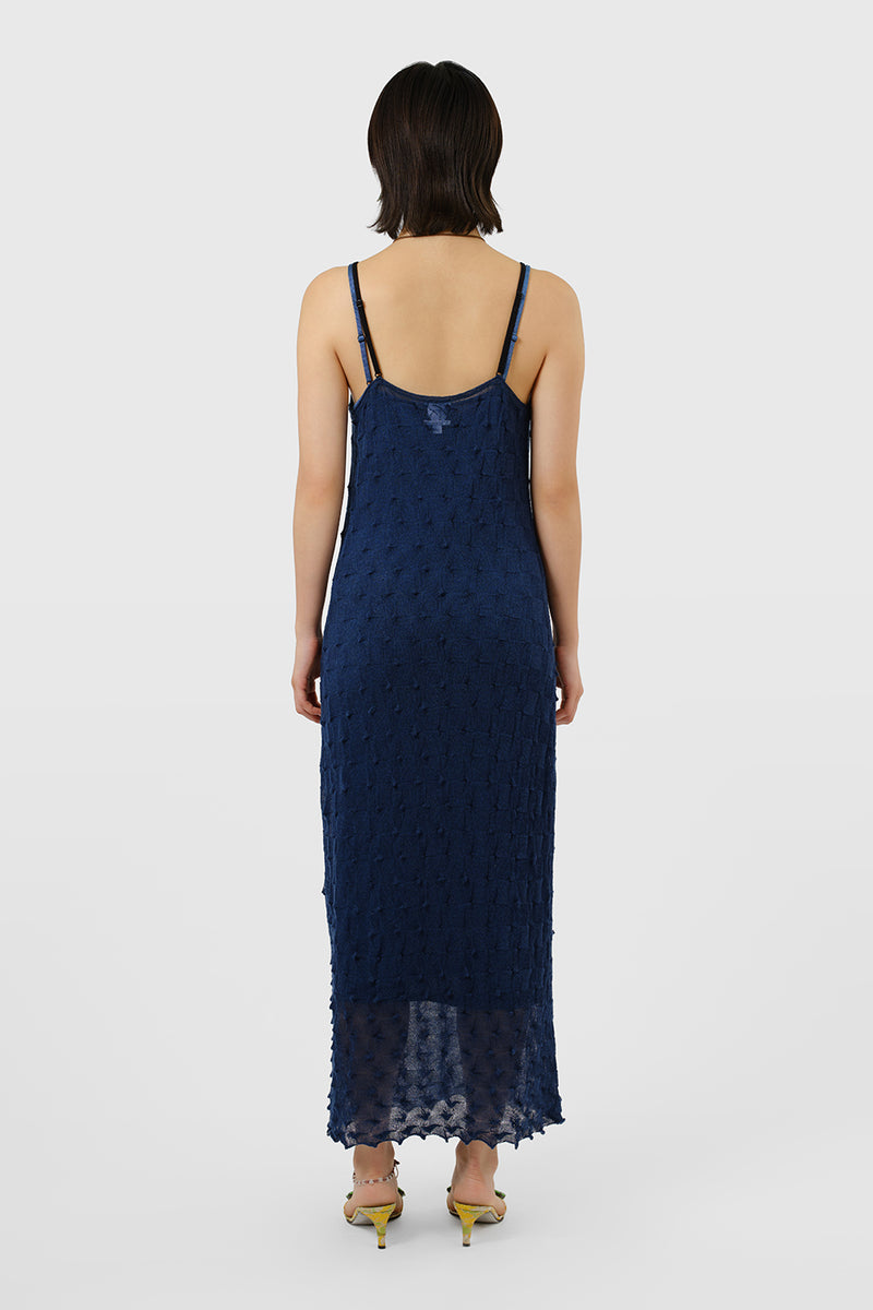 BorLor Cami Dress in Navy Gauzy Wool