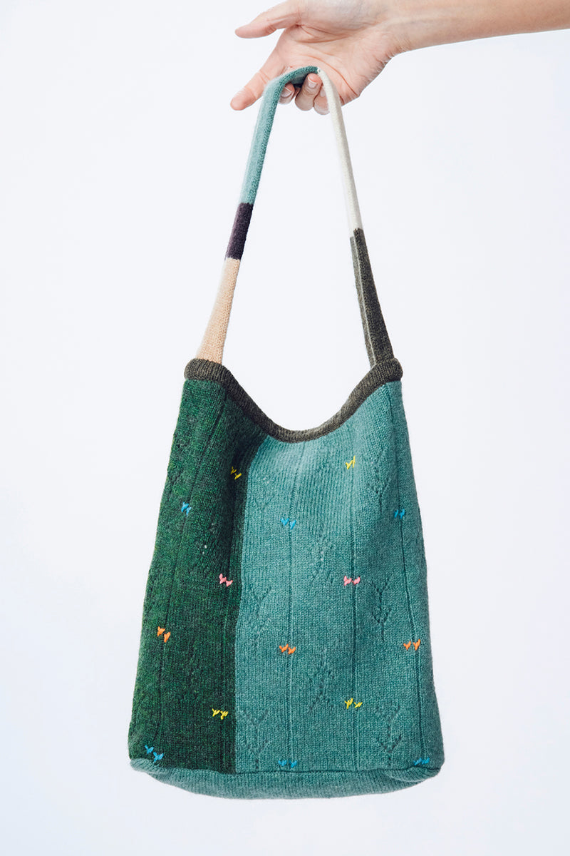 *2 colorways!* Daisy Tote in Jade Lambswool and in Portabello Lambswool