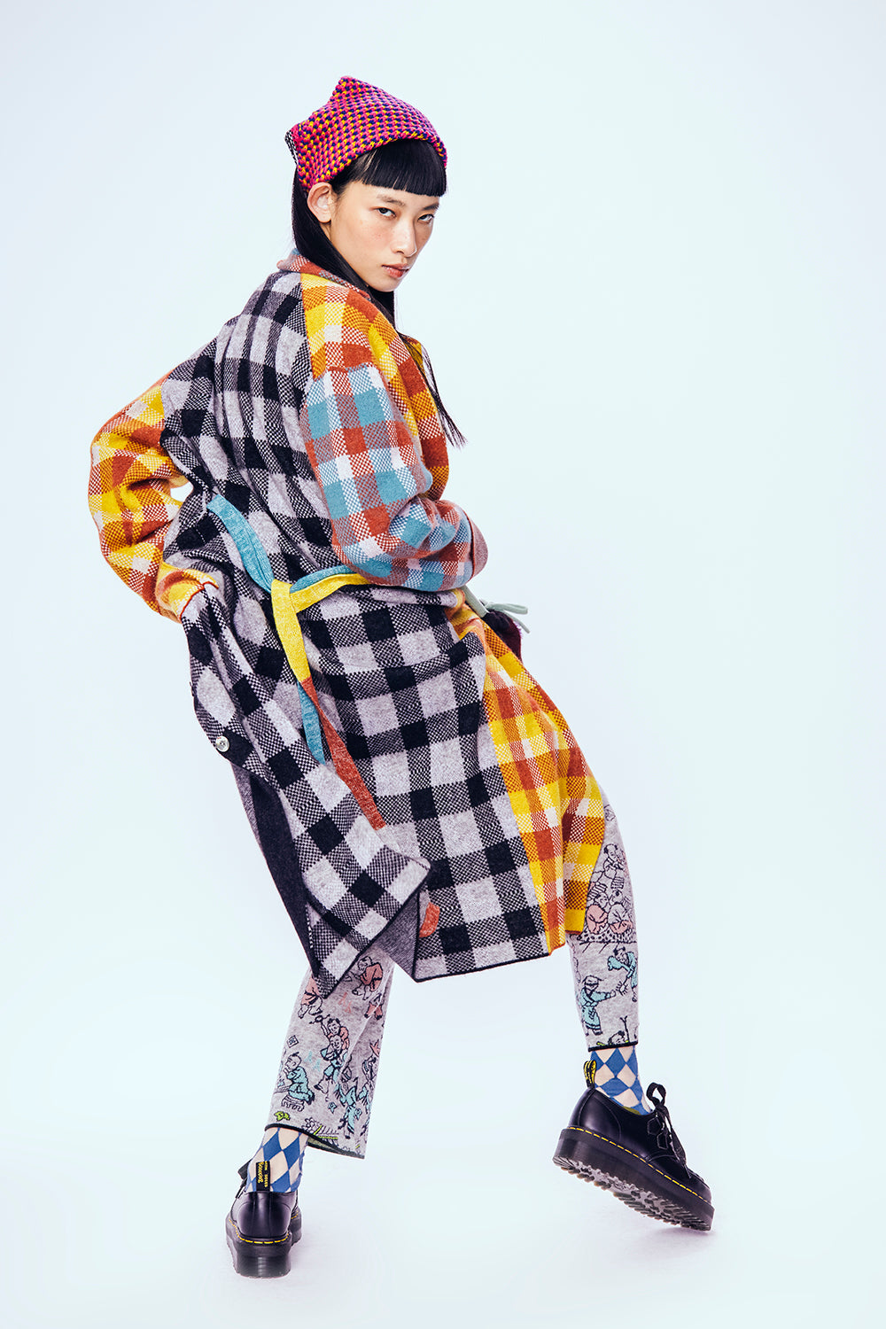 Bao Plaid Coat