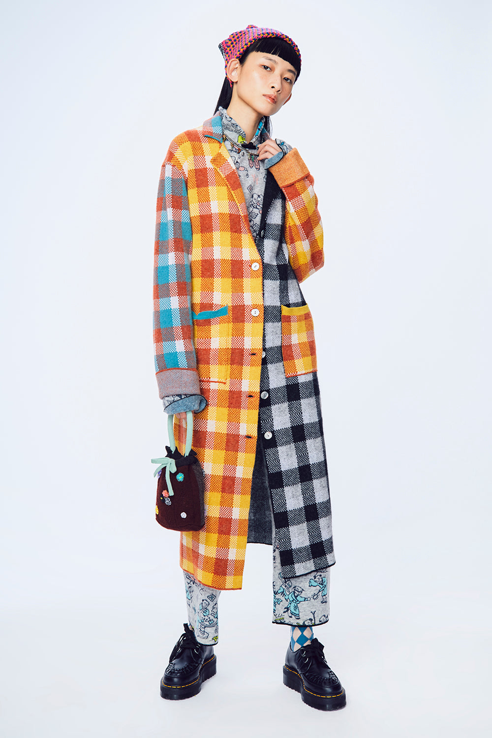 Bao Plaid Coat