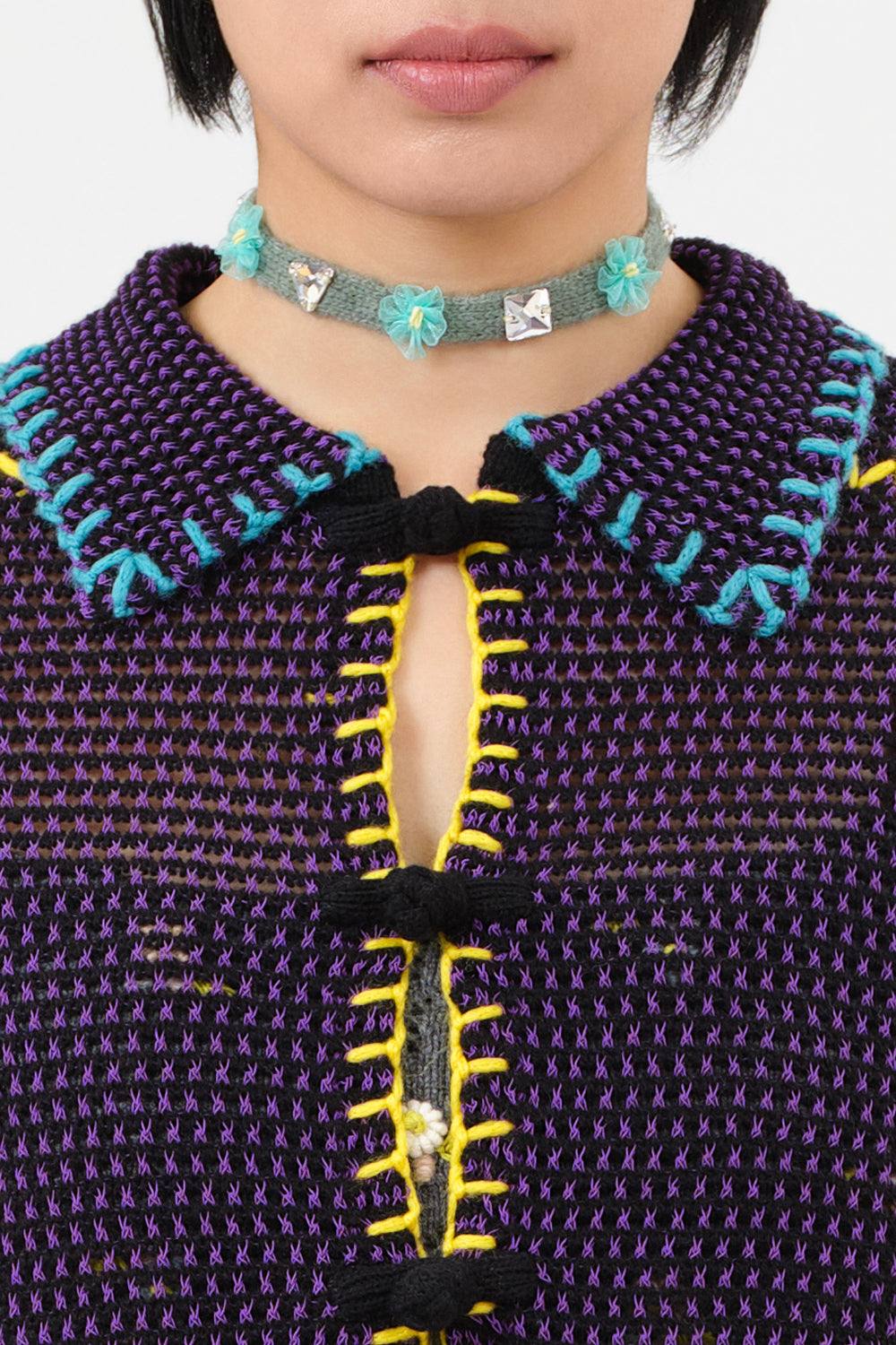 Extralong Choker in Jade Alpaca