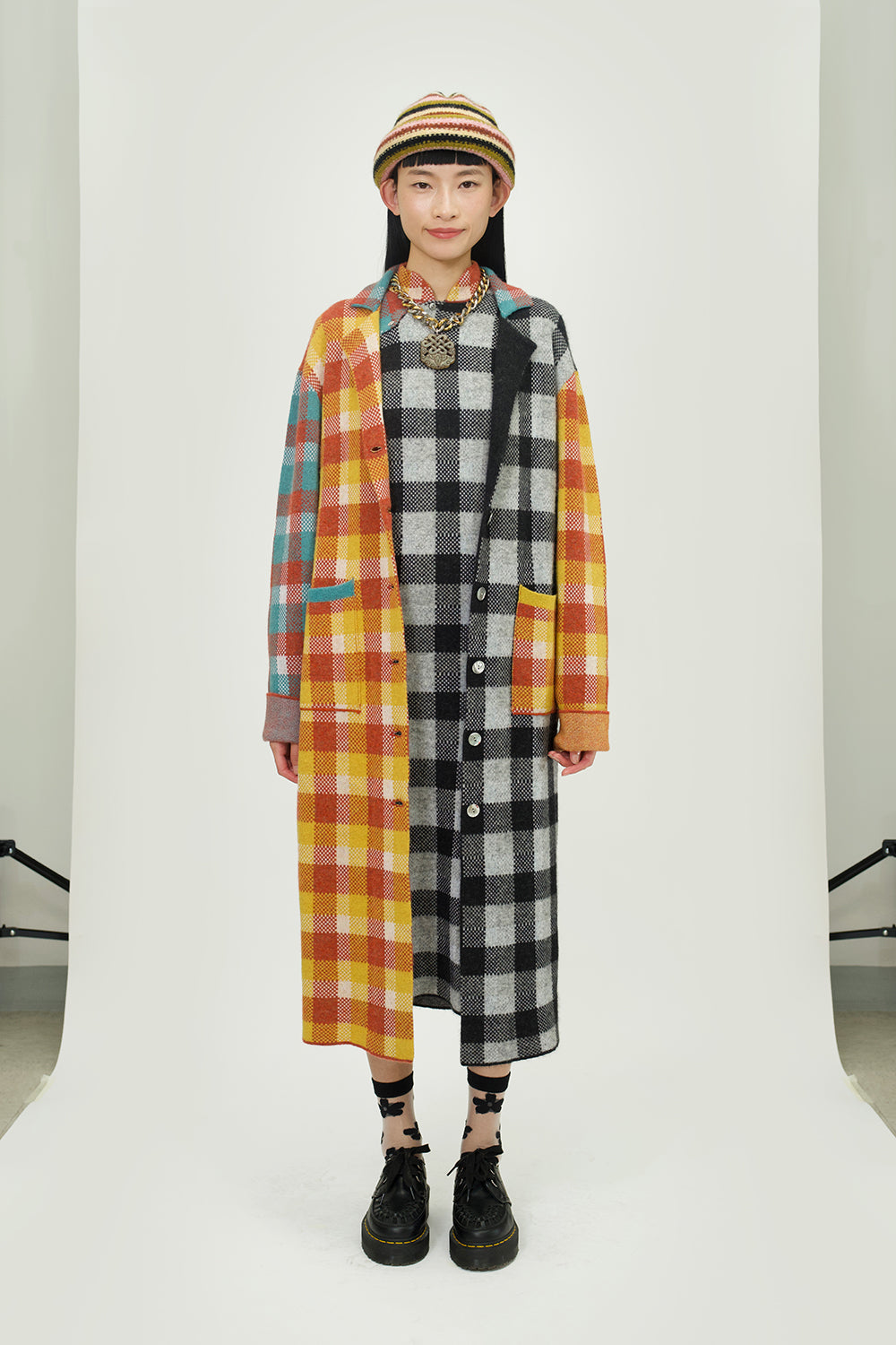 Bao Plaid Coat