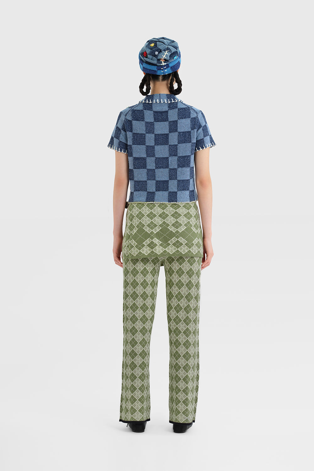 NEW IN!! Embellished Check SS Shirt