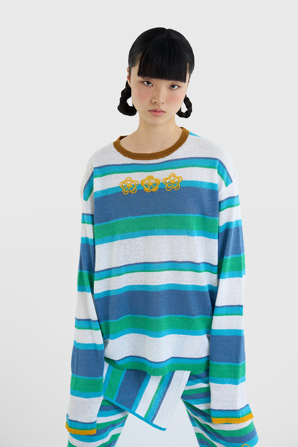 NEW! Linen Stripe LS Tee