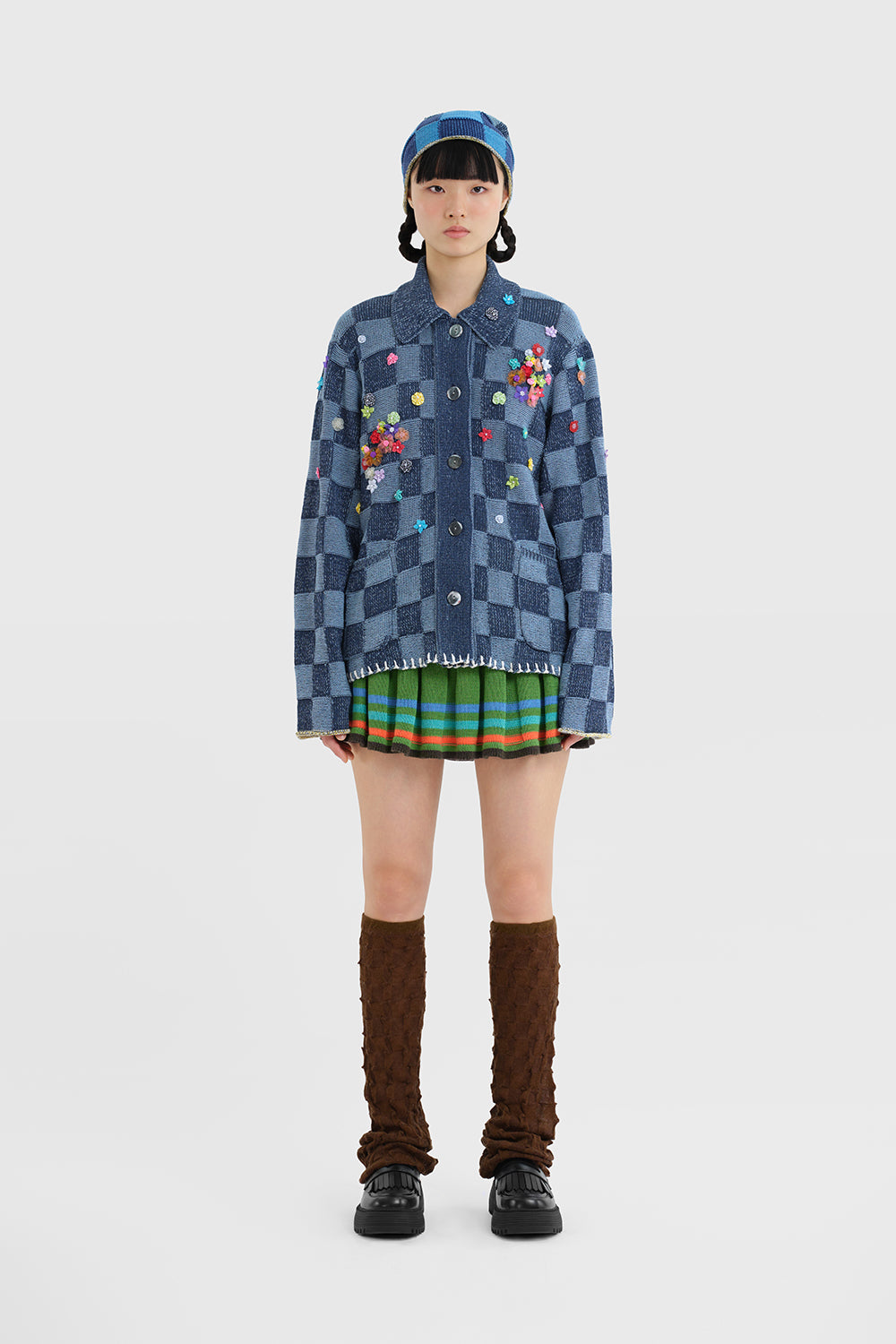 NEW! Fireworks Check Oversized Work Jacket