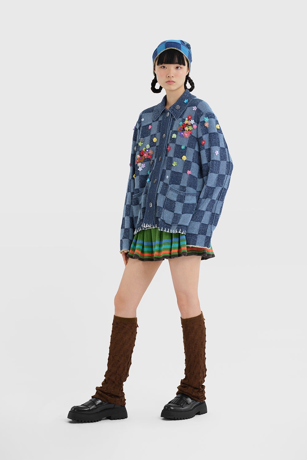 NEW! Fireworks Check Oversized Work Jacket