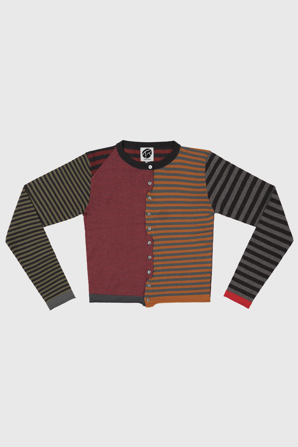 Mismatched Stripe Cardigan