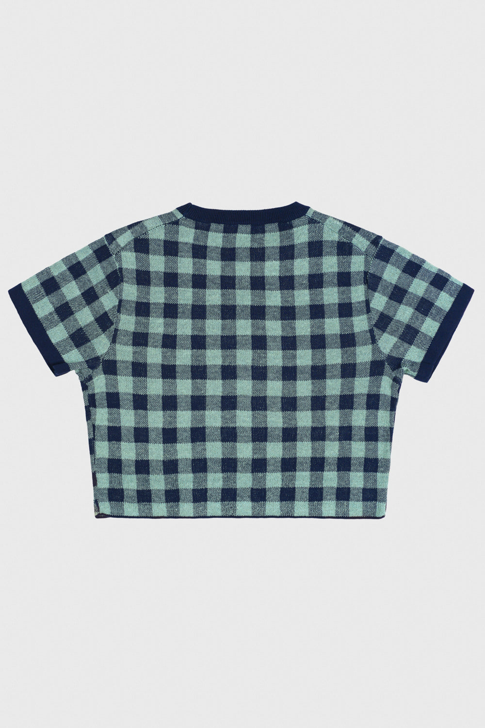 Gingham Flower SS Tee