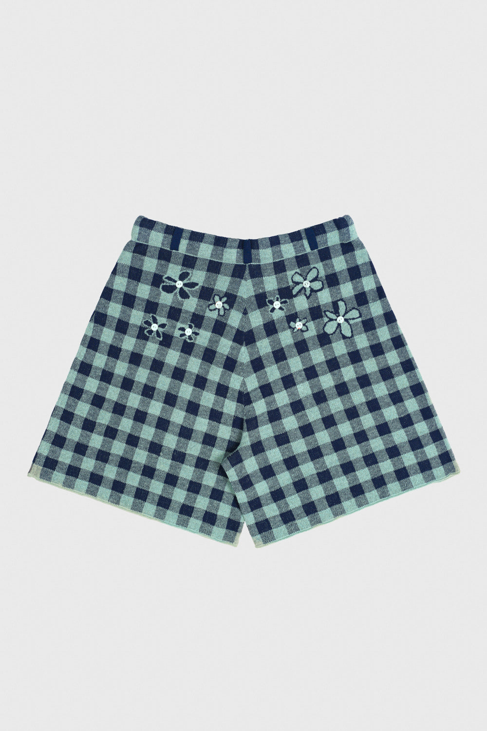 Gingham Flower Bermuda Short