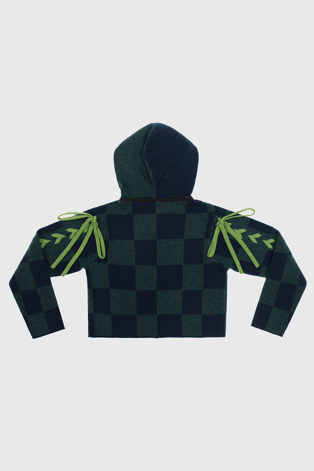 Daisy Check Boxy Jacket with Removable Hood