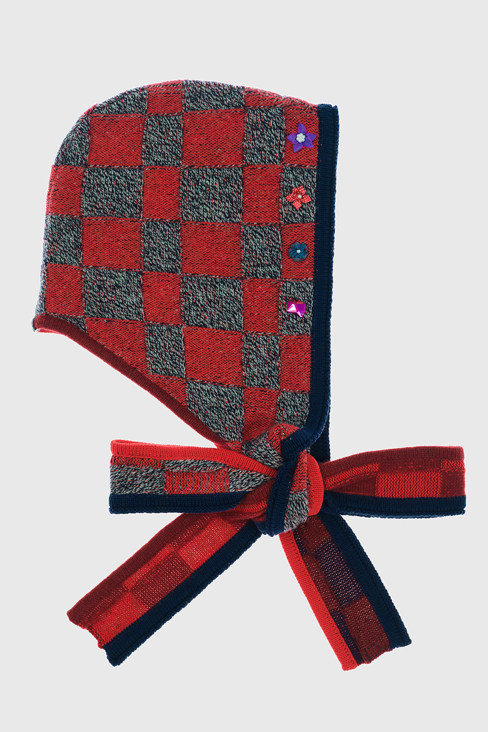 Embellished Check Scoodie