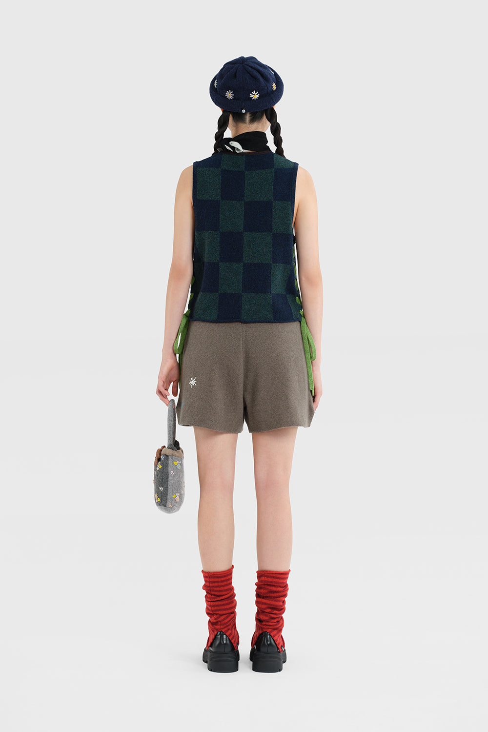 Wool Stripe Ankle Warmer