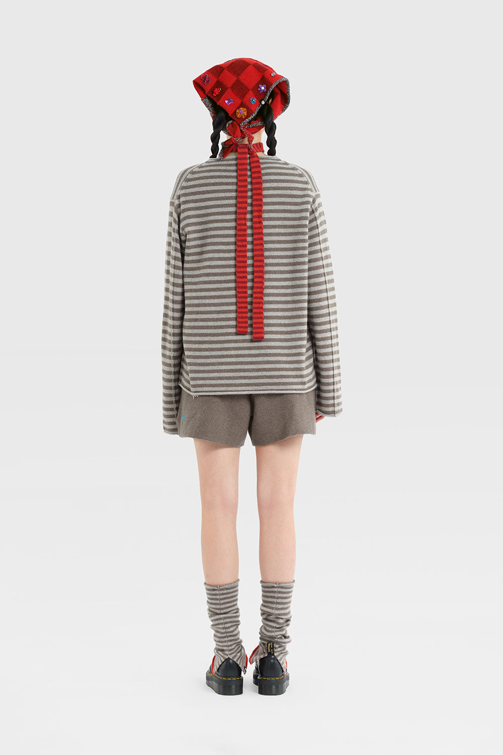 Wool Stripe Ankle Warmer