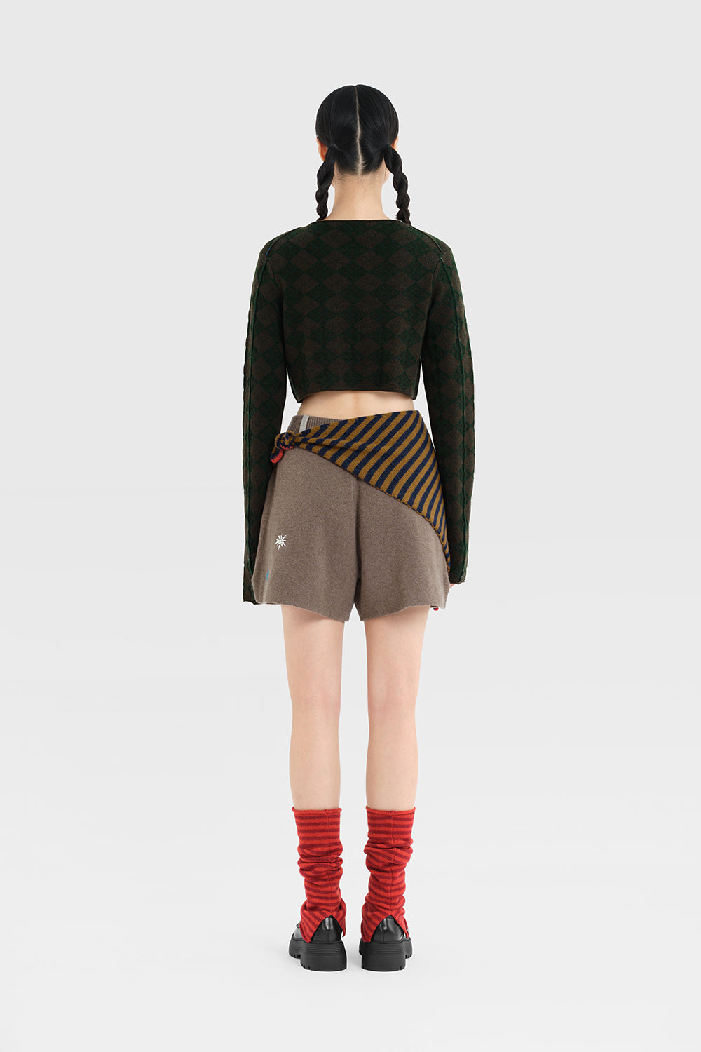 Wool Stripe Ankle Warmer