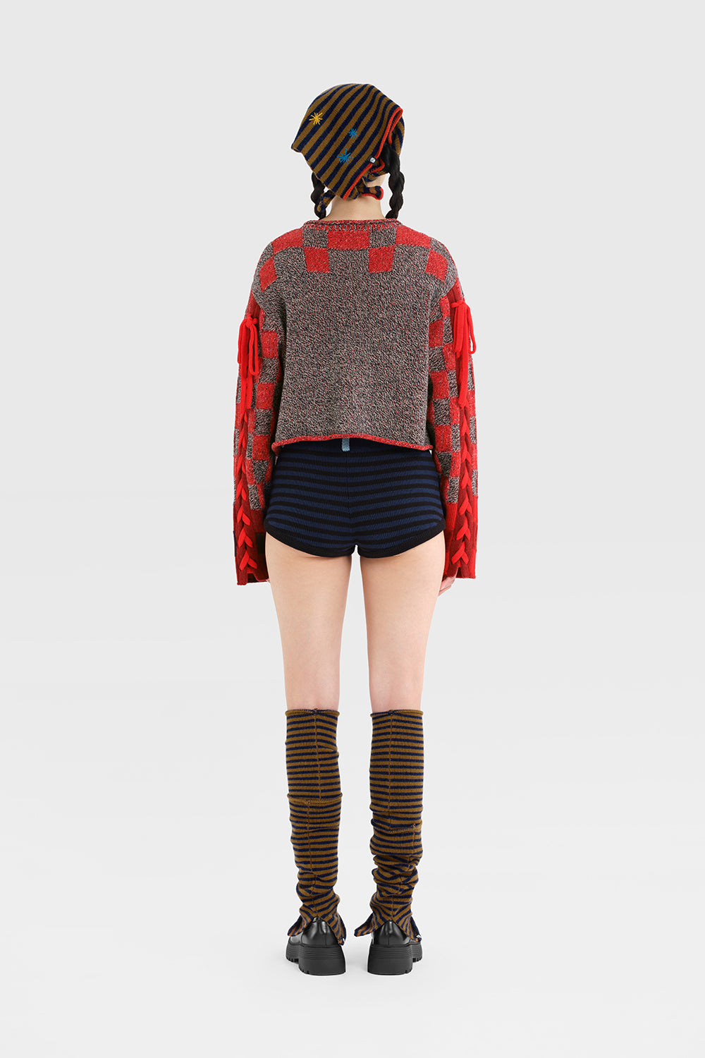 Wool Stripe Ankle Warmer