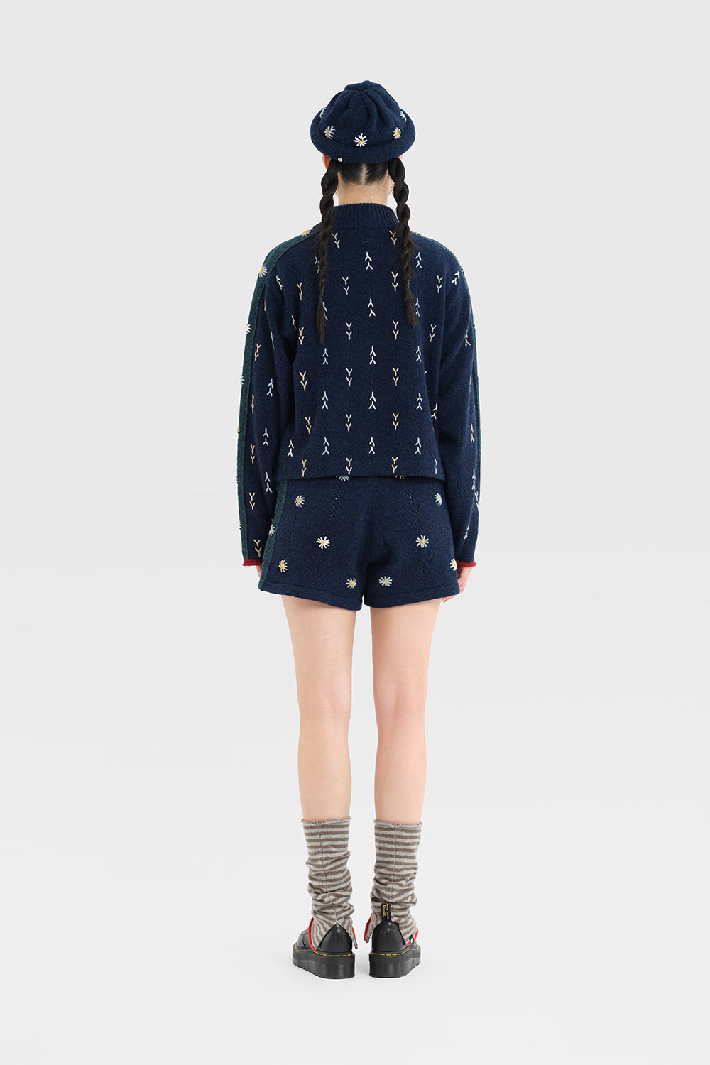 Wool Stripe Ankle Warmer