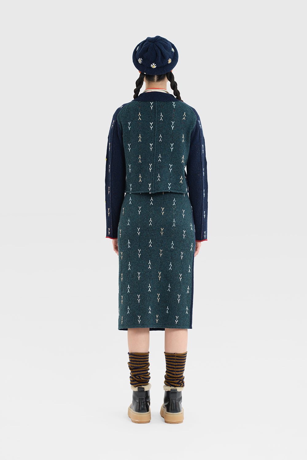 Wool Stripe Ankle Warmer