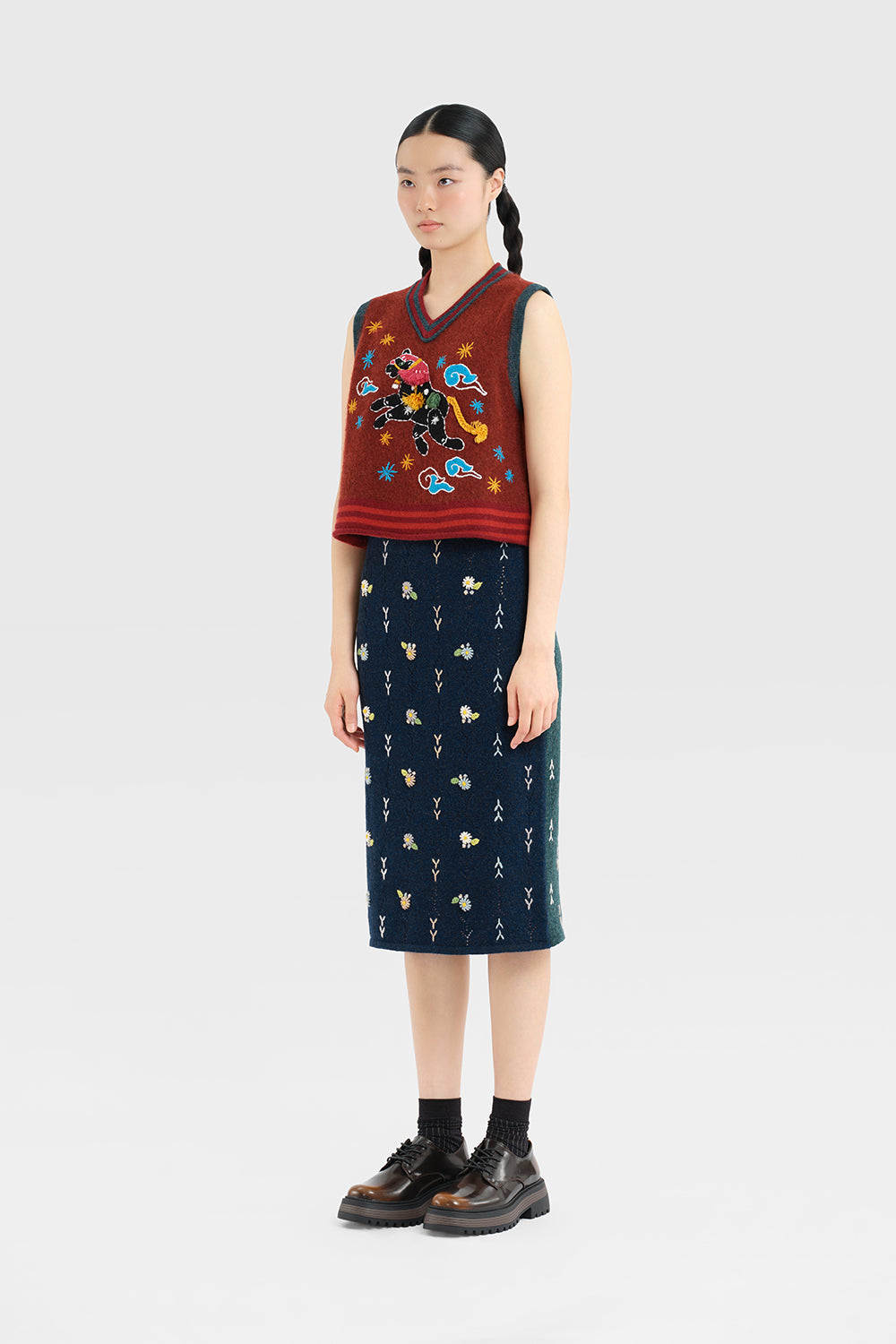 Daisy Knee Length Skirt