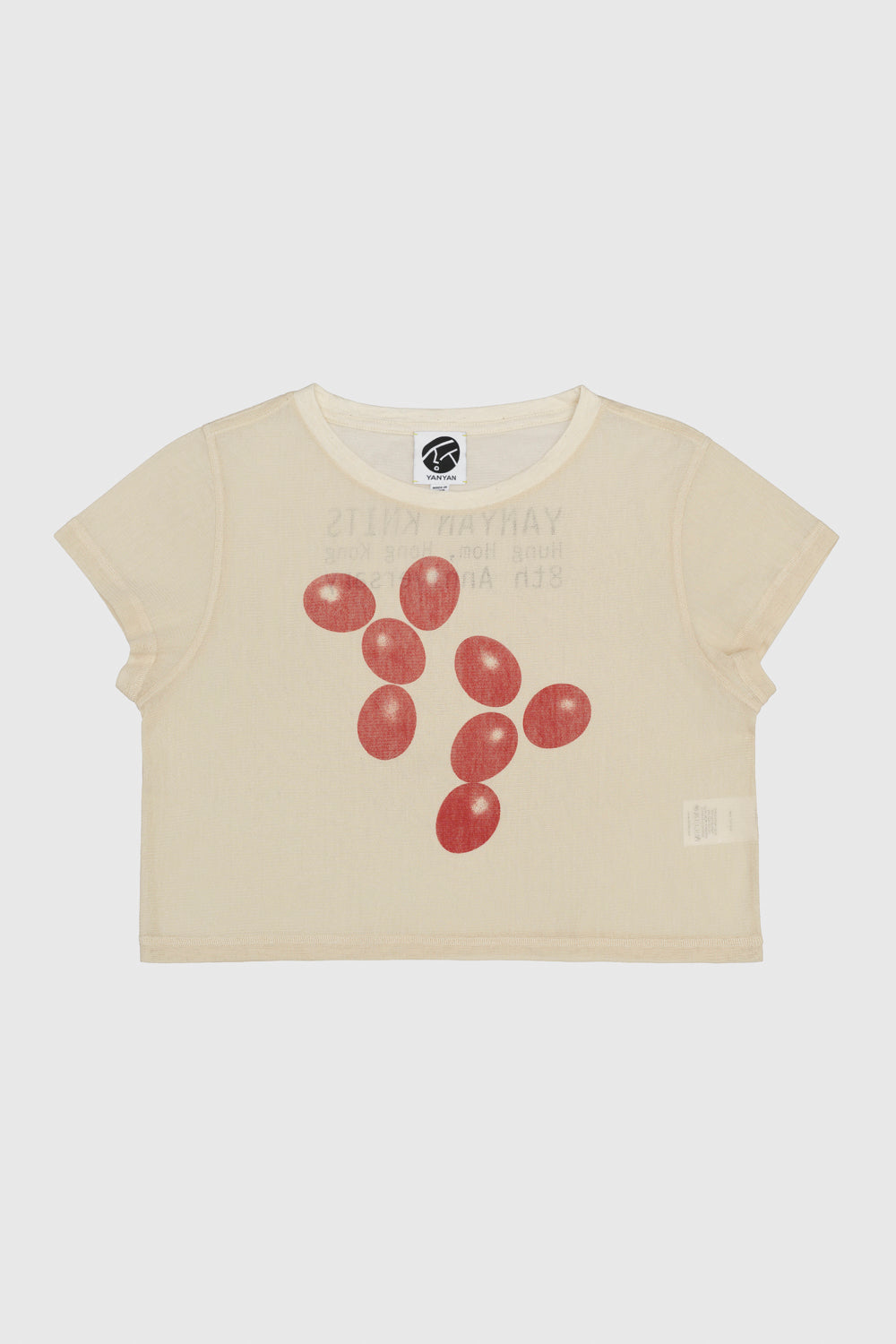 Printed Red Eggs Crop Mesh Tee (Yanniversary Limited Edition)