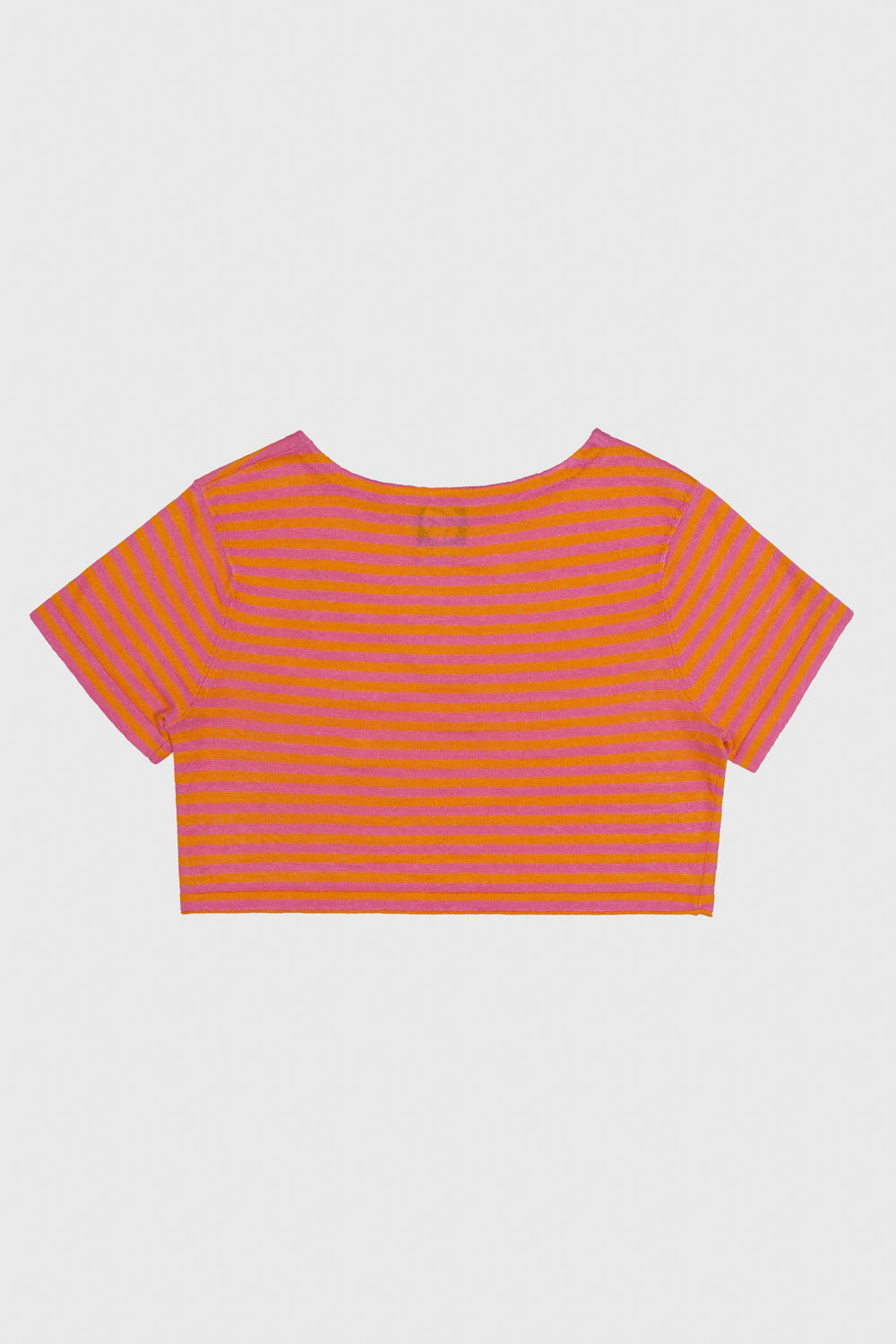 Daisy Linen Stripe Crop BB Tee