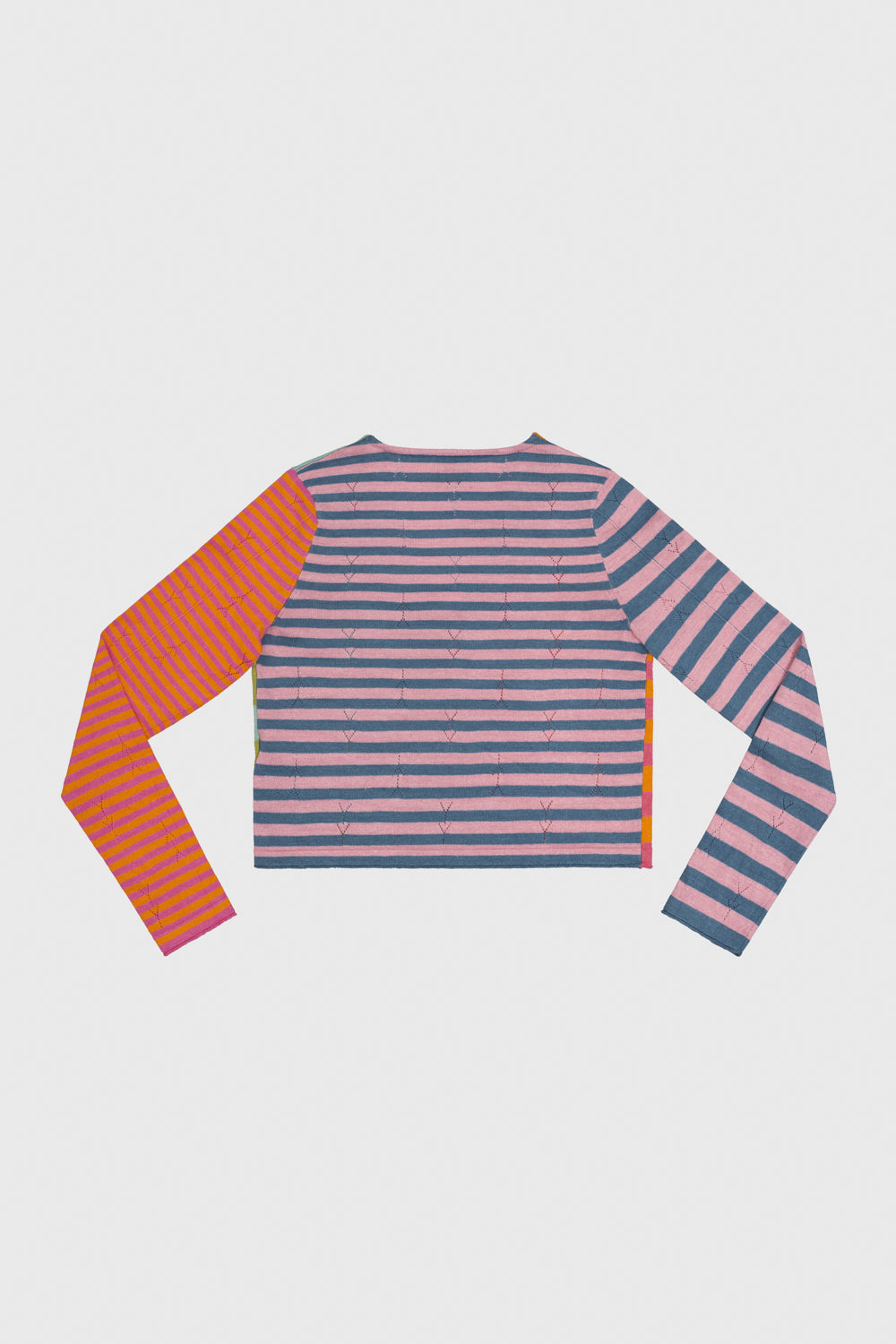 Daisy Linen Stripe V-Neck Cardigan