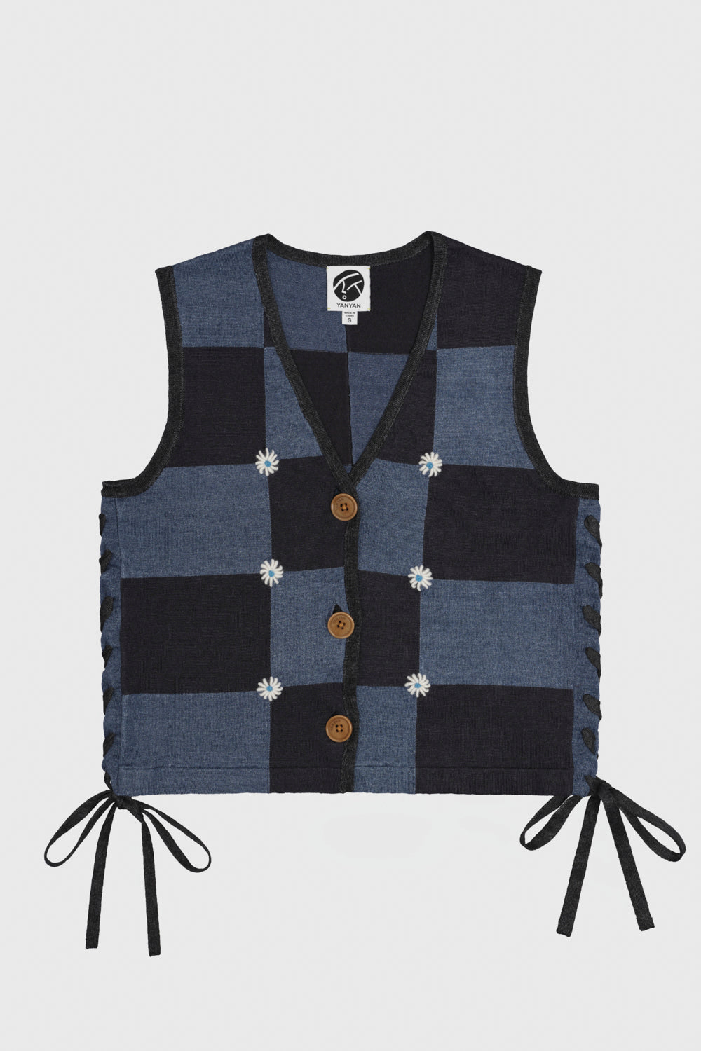 Daisy Linen Check Waistcoat