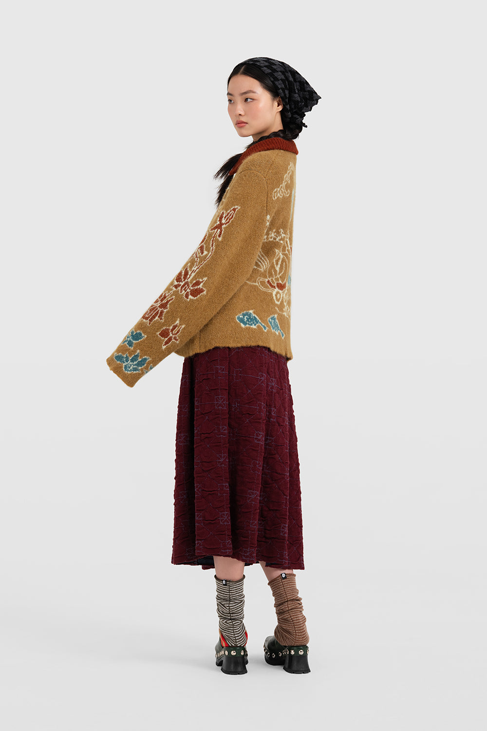 June Pleated Midi Skirt