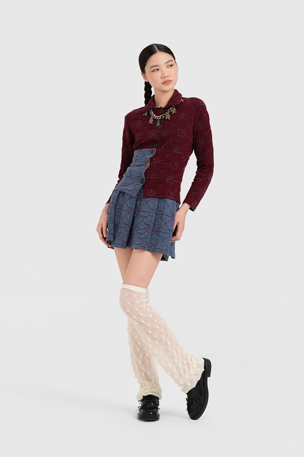 June Pleated Mini Skirt