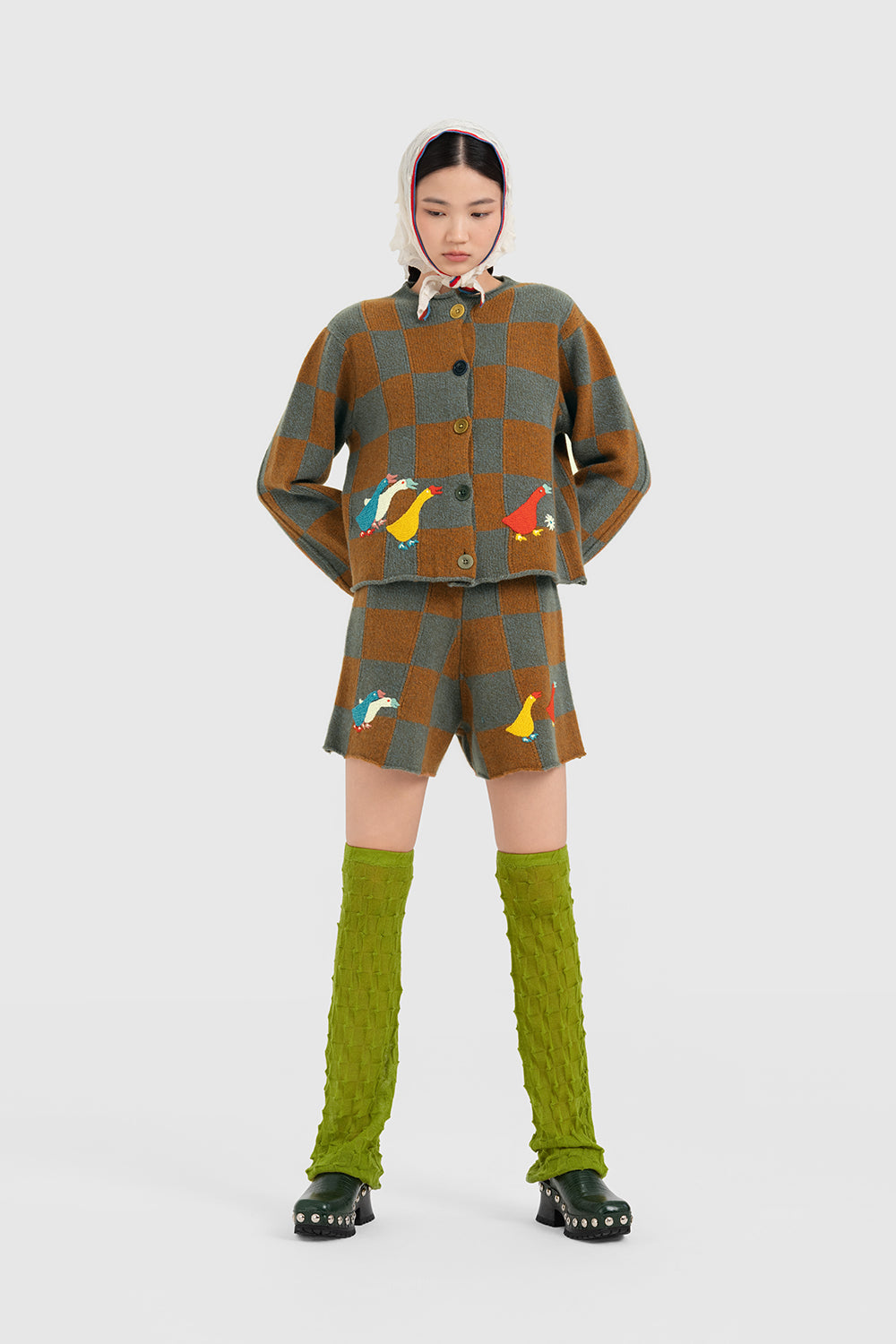 Chunky Check Cardigan