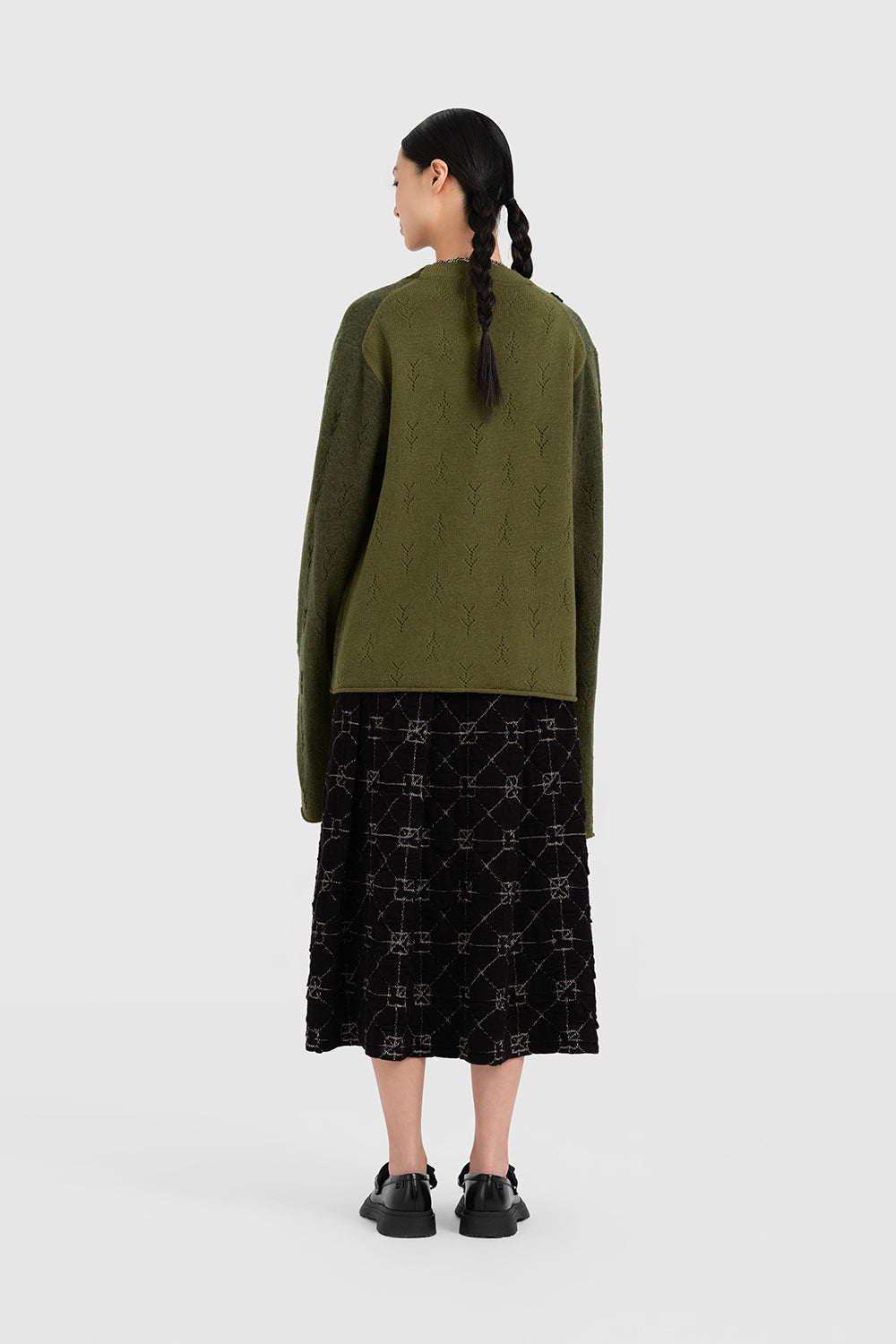 June Pleated Midi Skirt