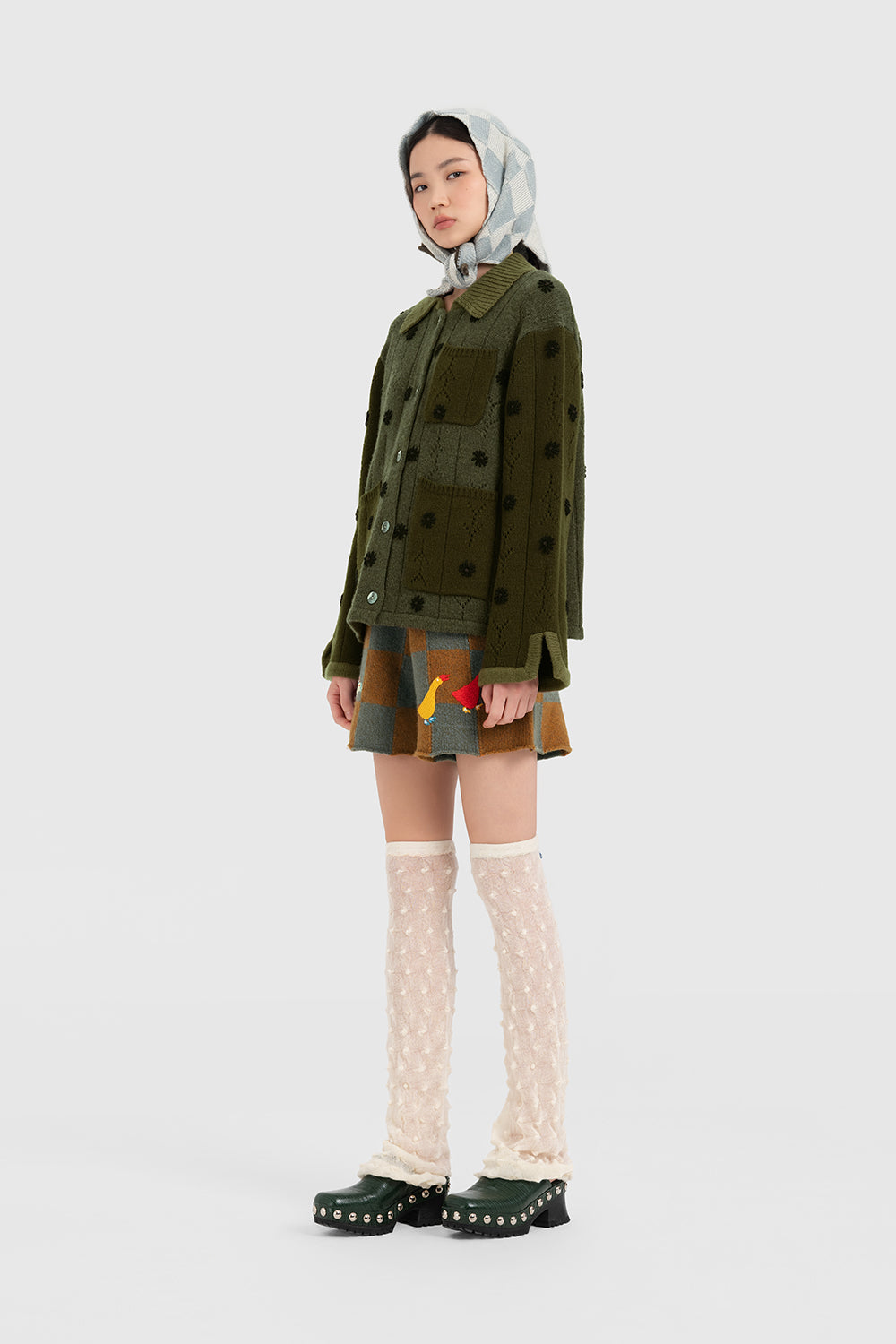 Wool Check Triangle