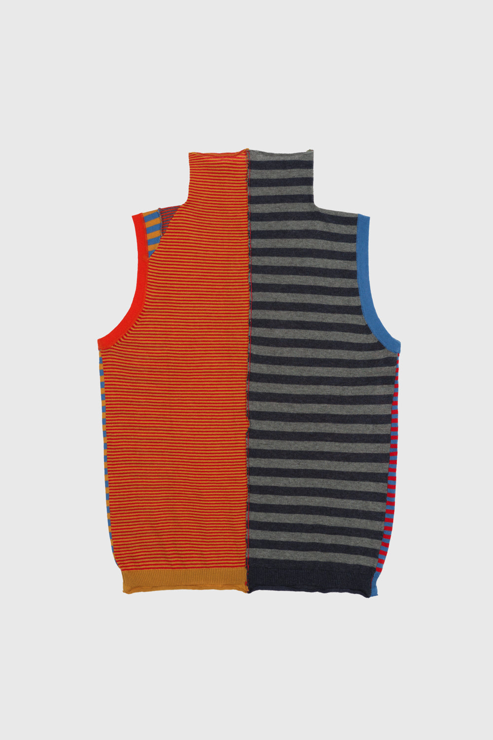 Mismatched Stripe Mockneck Tank