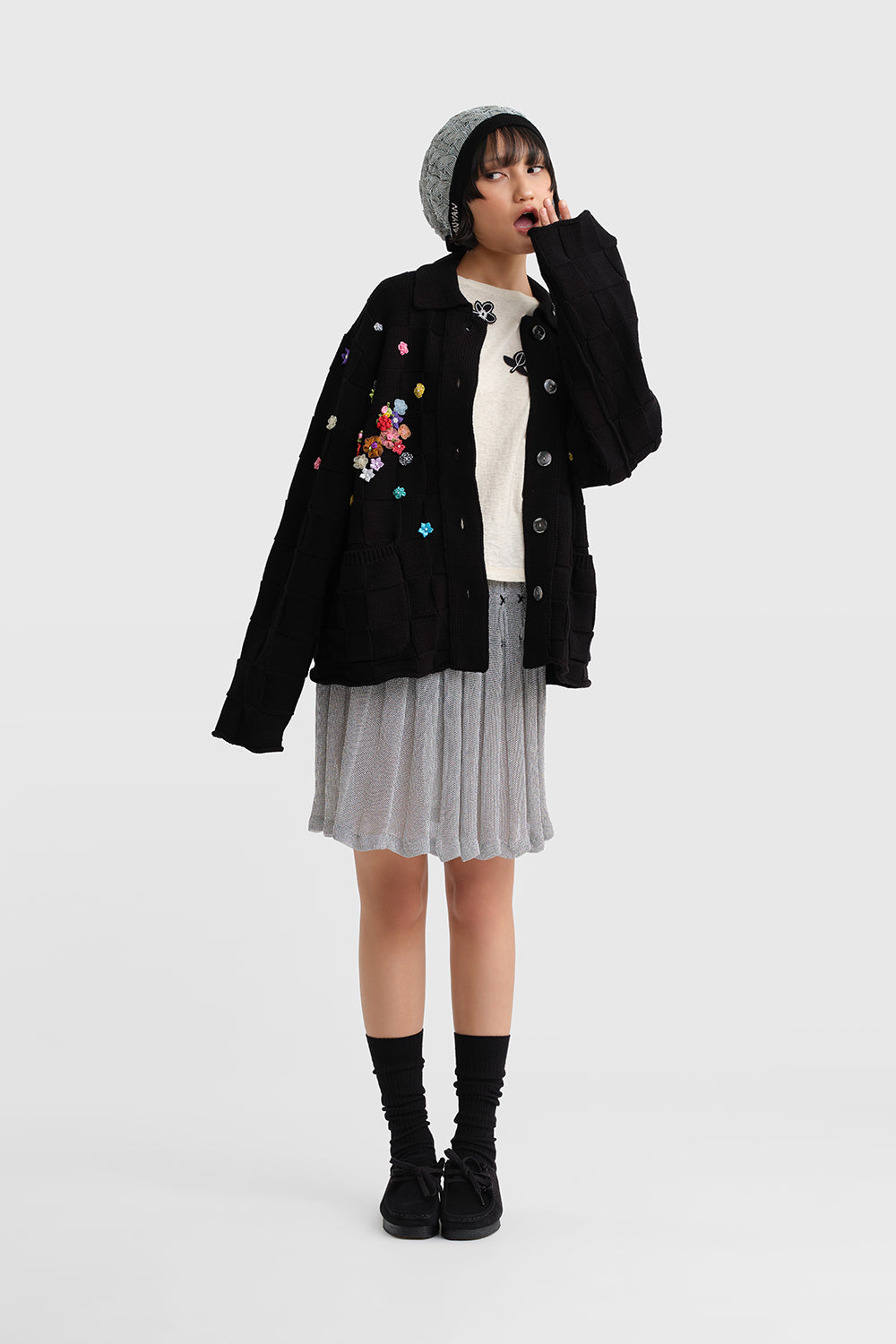 Fireworks Check Oversized Work Jacket