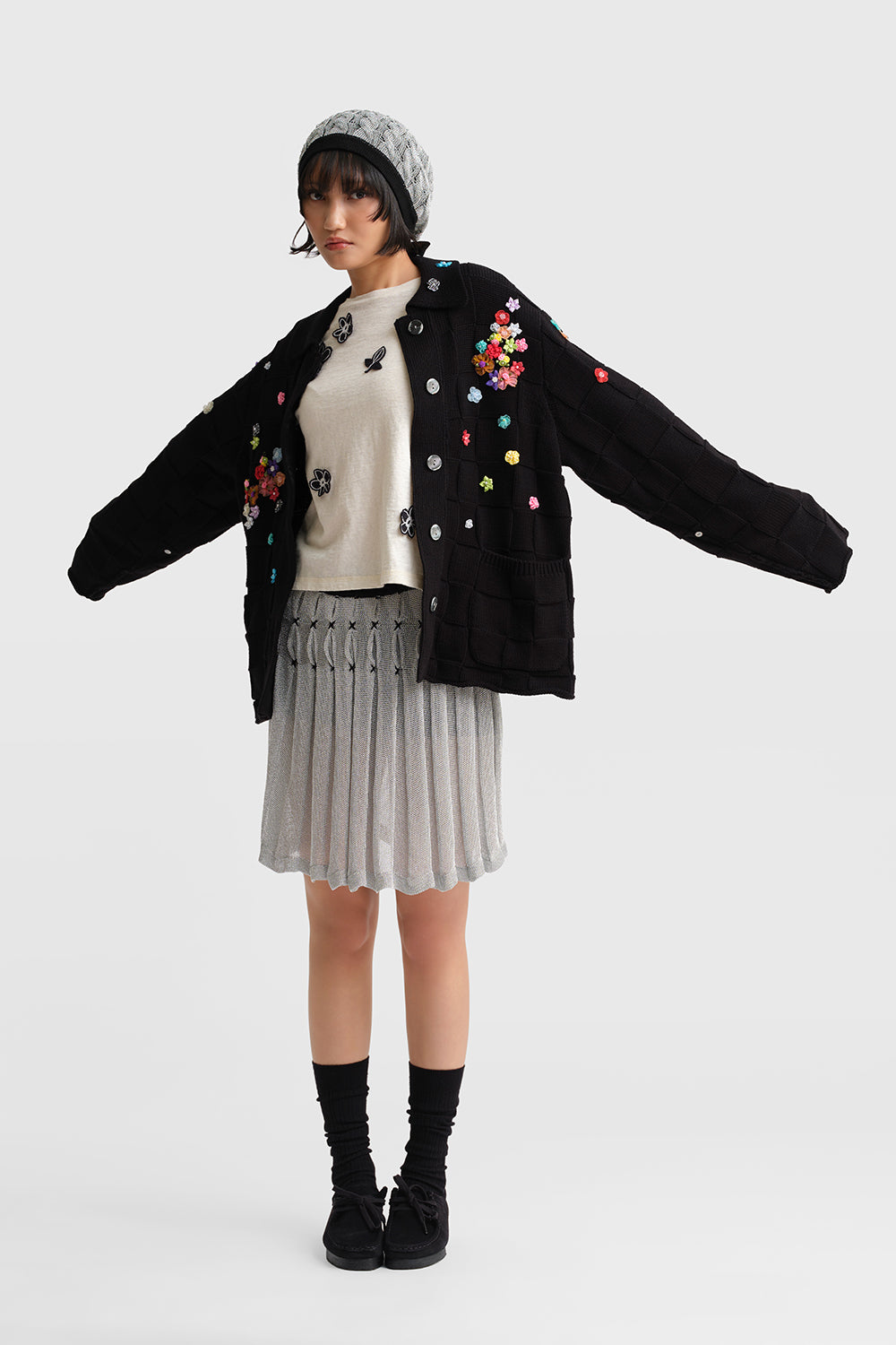 Fireworks Check Oversized Work Jacket