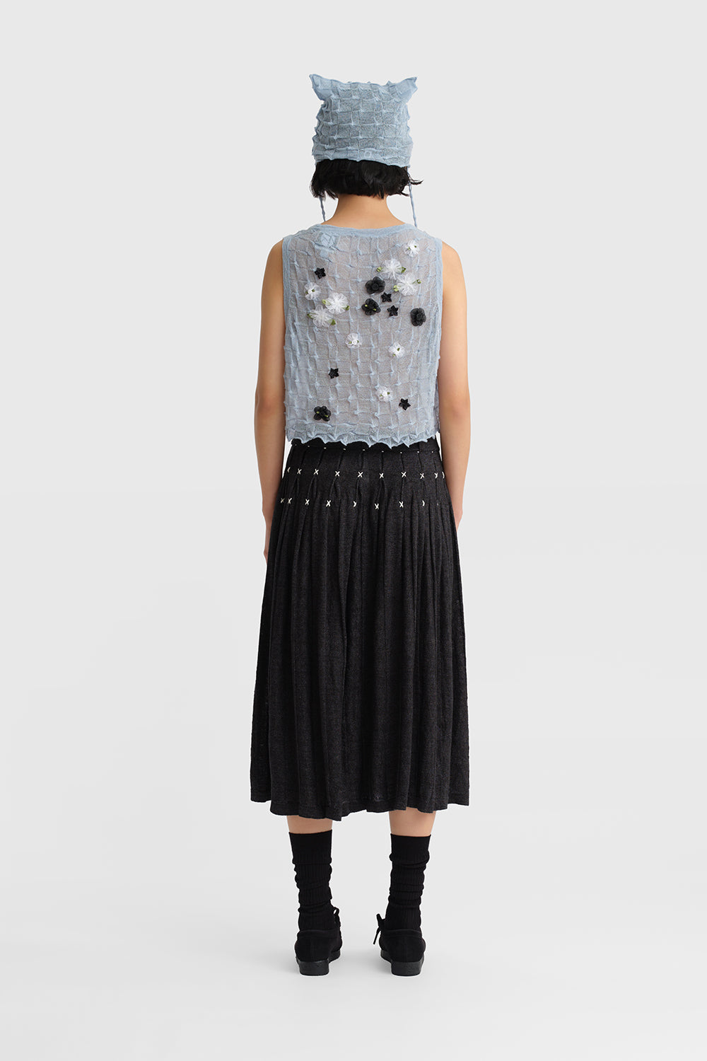 Mabo Pleated Midi Skirt