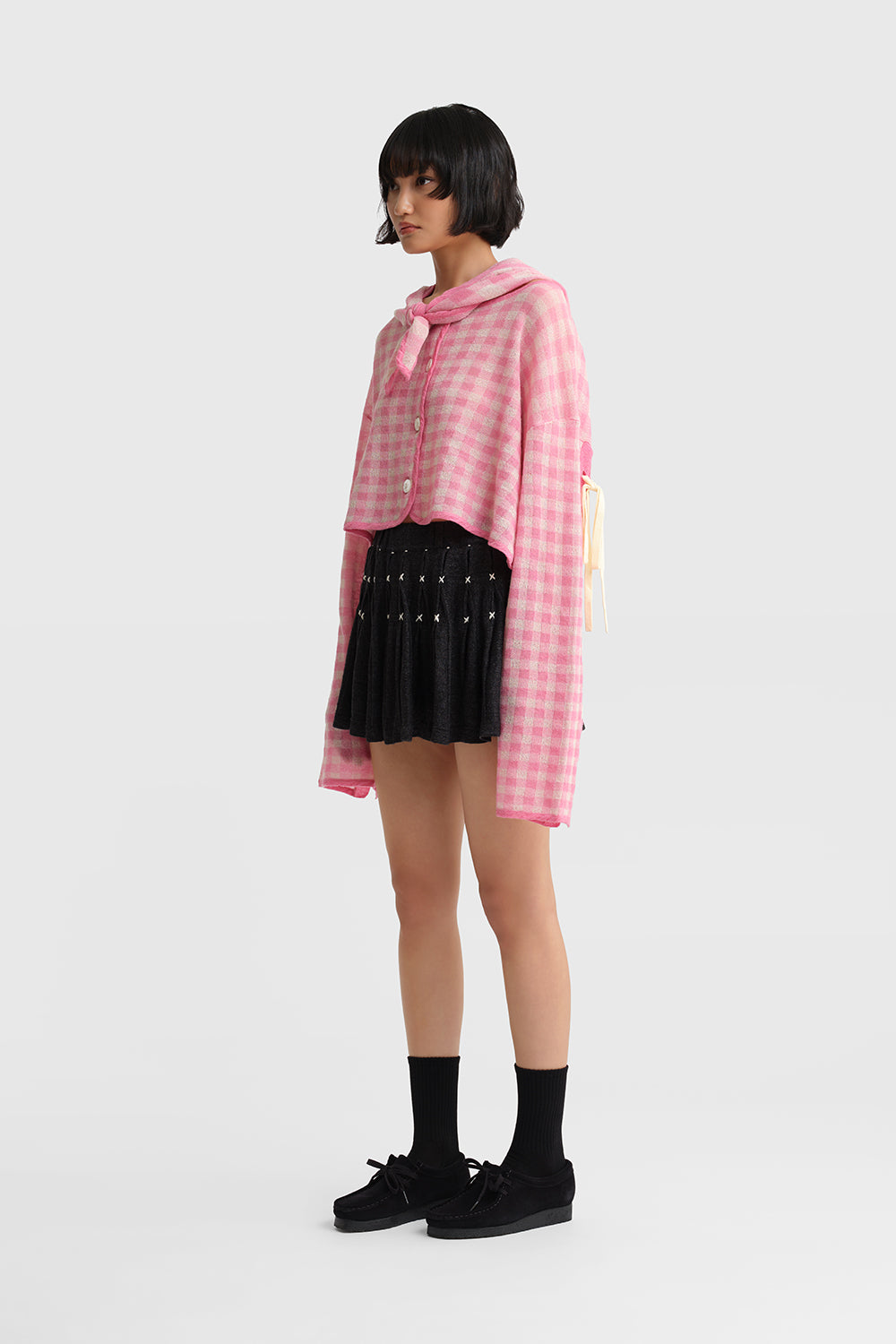 Gingham Hoody Jacket