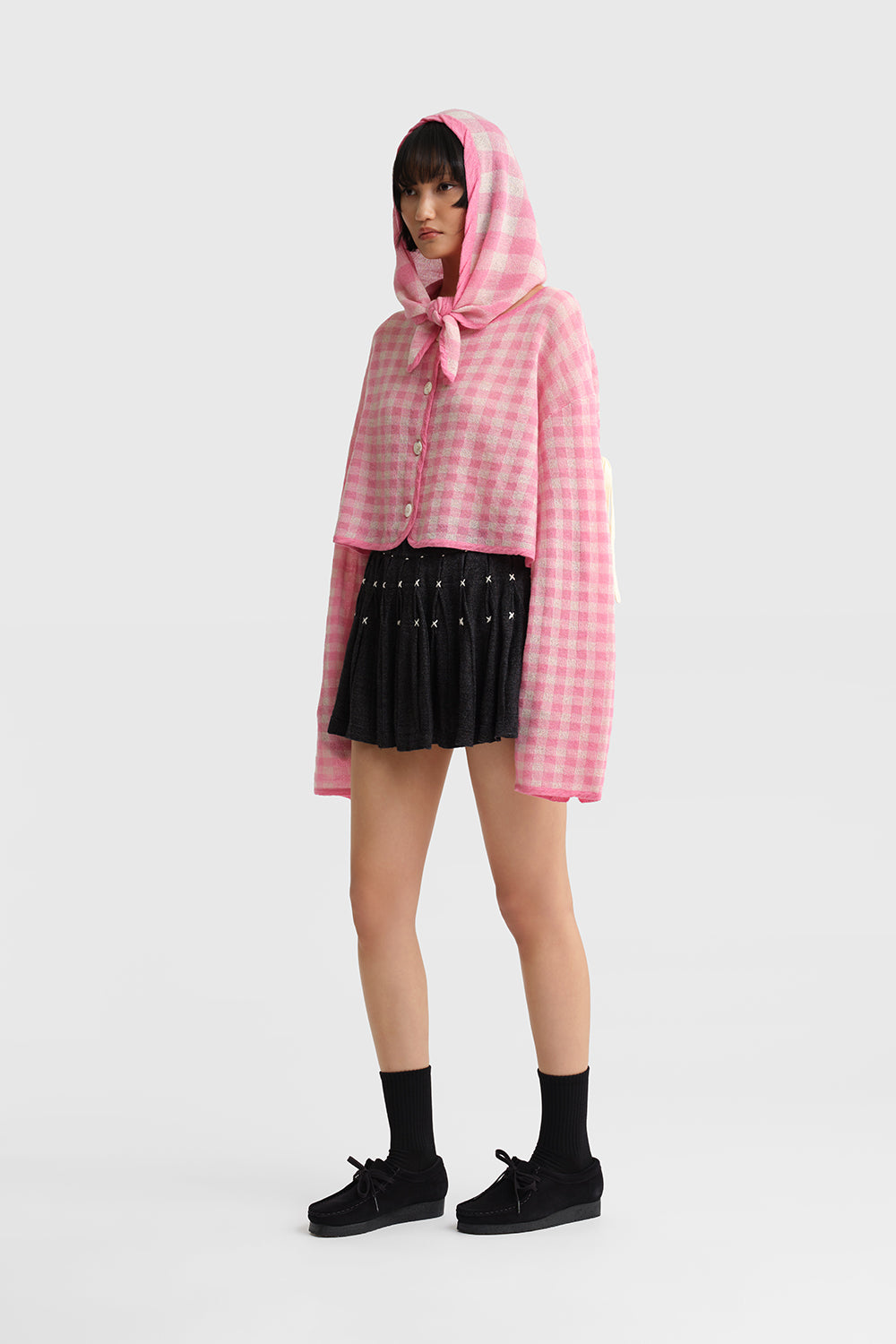 Gingham Hoody Jacket