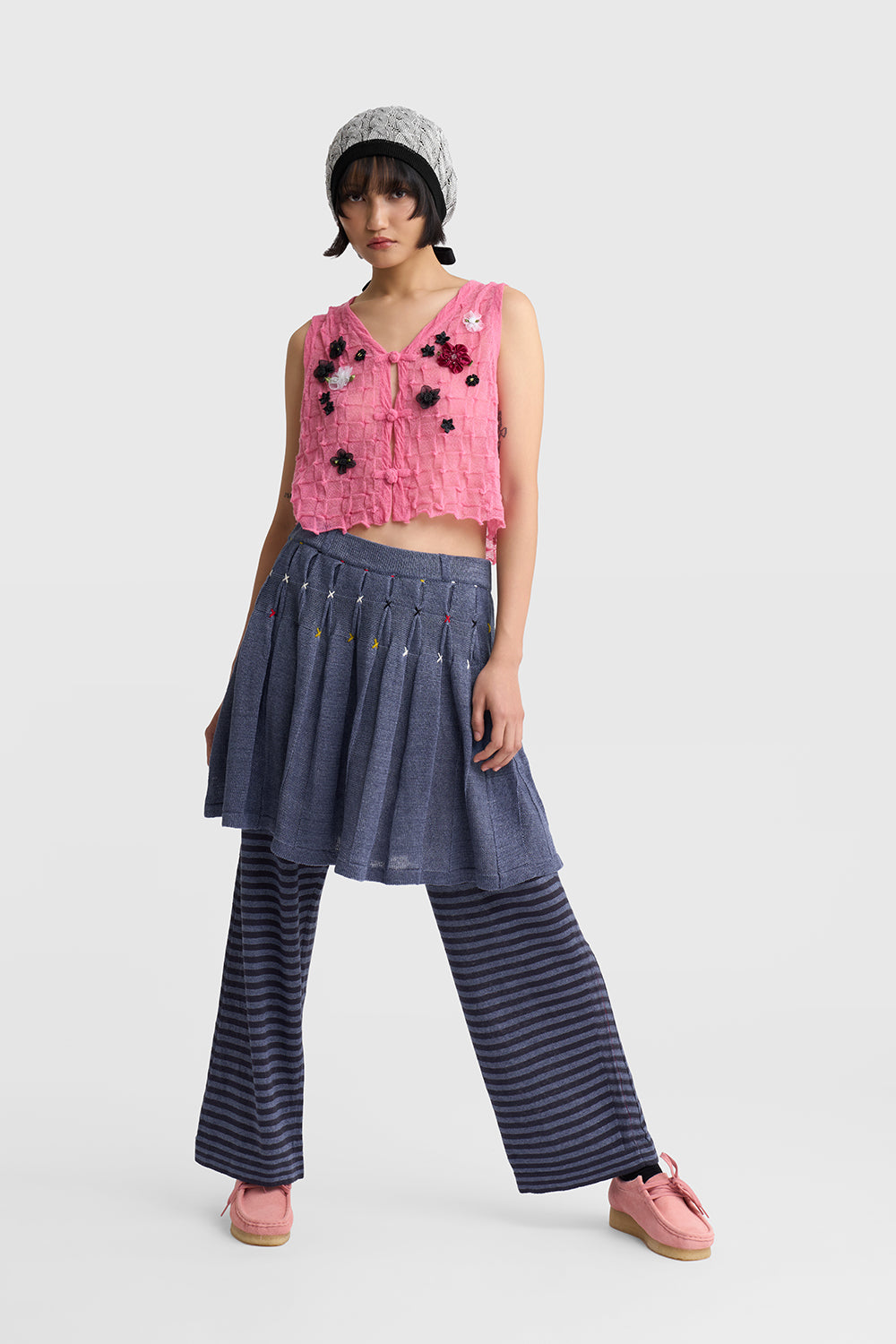 Mabo Logo Striped Pant