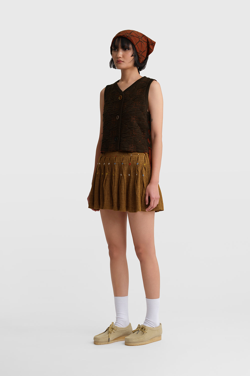 Mabo Short with Pleated Mini Skirt Set